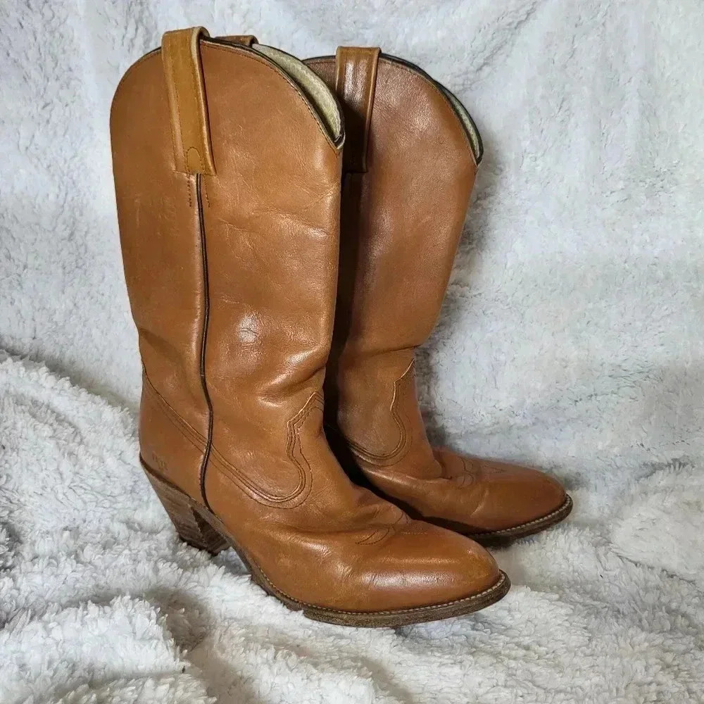 Vintage FRYE Leather Western Boots 7105
